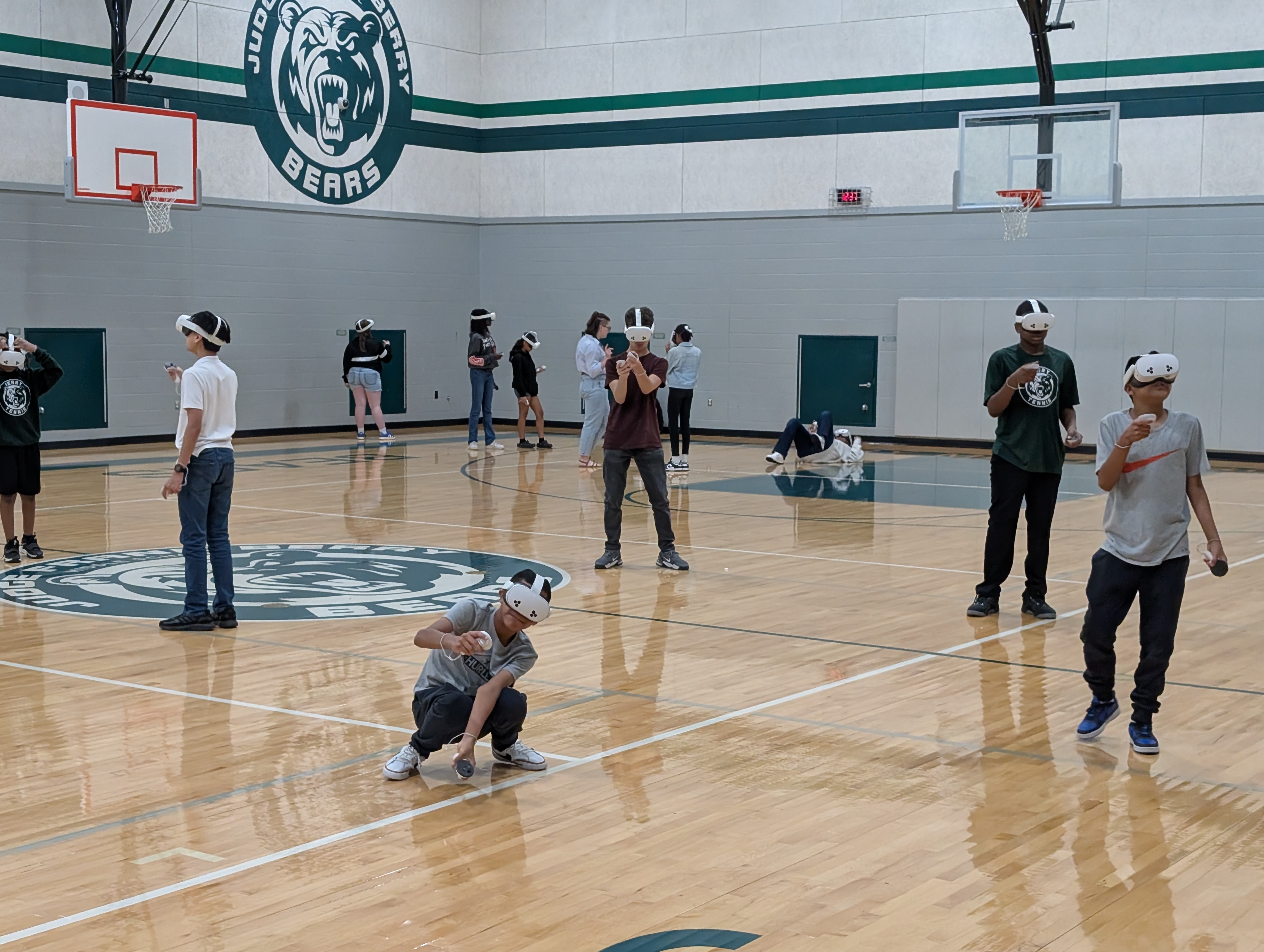 VRTEX summer camp participants exploring STEM activities